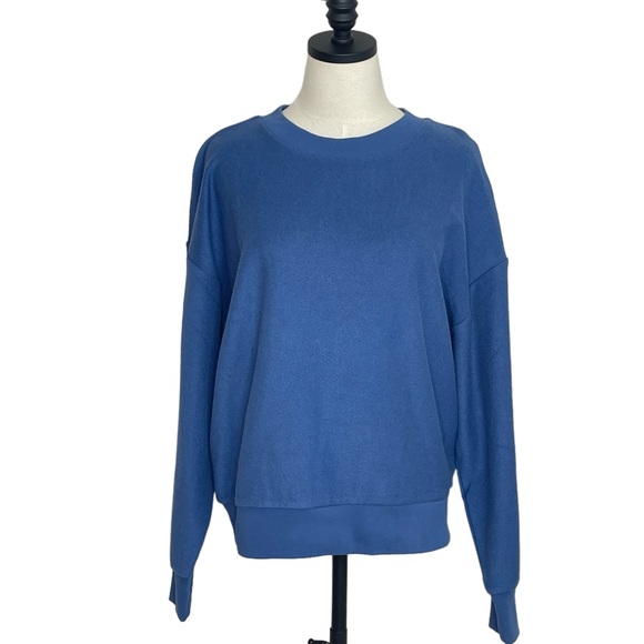 Gap Pullover Long Sleeve Top NWT Blue Size Medium D1220 - Picture 1 of 8